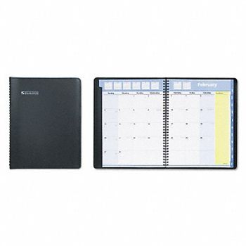 AT-A-GLANCE Planner Monthly 8-1/4 x 10-7/8in Black, 6RMJ7