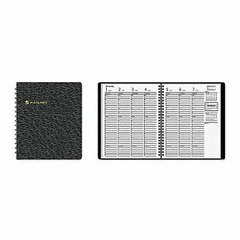 AT-A-GLANCE Planner Weekly 6-7/8 x 8-3/4in Black, 6RMJ9