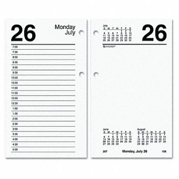 AT-A-GLANCE Desk Calendar Refill Daily 3-1/2x6 White, 6RML2