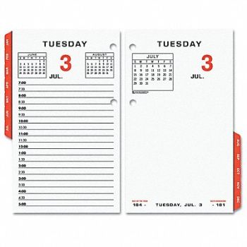 AT-A-GLANCE Desk Calendar Refill Daily 3-1/2x6 White, 6RML8