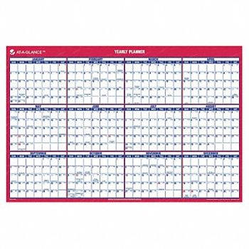 AT-A-GLANCE Wall Calendar Yearly 24 x 36 In, 6RMN9