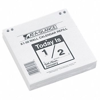 AT-A-GLANCE Wall Calendar Refill Daily 6x6in White, 6RMR1