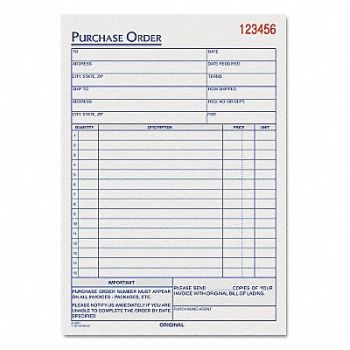 TOPS Purchase Order Book 3-Part Carbonless, 6RNH4