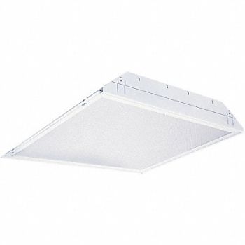 LITHONIA LIGHTING Recessed Troffer 2 ft W x 2 ft L 51W, 6RPY6