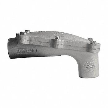 APPLETON ELECTRIC Elbow Aluminium Trade Size 3/4in, 6RUK8