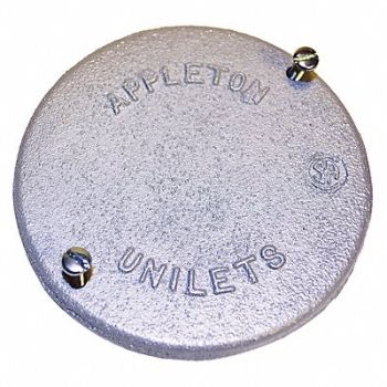 APPLETON ELECTRIC Conduit Access Cover Iron, 6RUU0