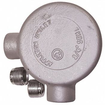 APPLETON ELECTRIC Conduit Outlet Body Iron L, 6RUU1