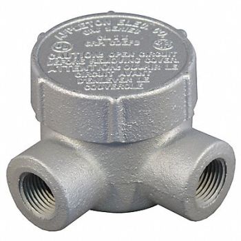 APPLETON ELECTRIC Conduit Outlet Body Iron Trd Sz 3/4in, 6RVA6
