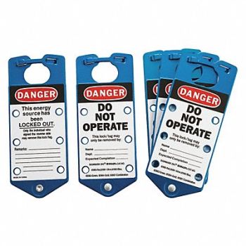 BRADY J5050 Labeled Lockout Hasp Snap-On 6 Lock PK5, 6T440