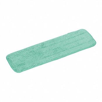 TOUGH GUY Mop Pad Green Microfiber, 6TMH0