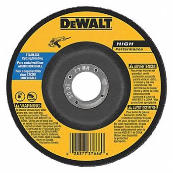 DEWALT Depressed Center Wheel T27 6x1/8x7/8 AO, 6TNC5