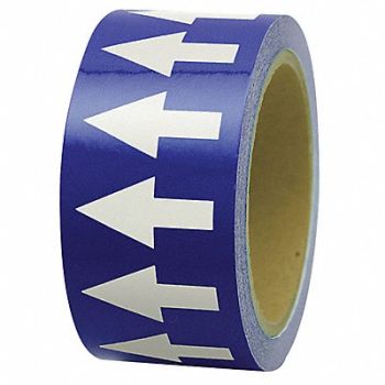 INCOM MANUFACTURING D4935 Arrow Tape Blue 4in W 108ft Roll L, 6TVJ4