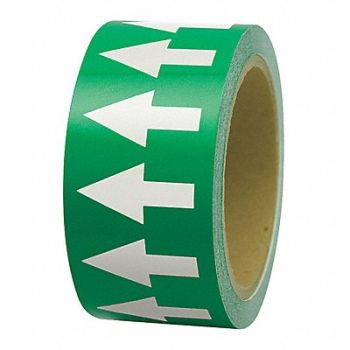 INCOM MANUFACTURING D4933 Arrow Tape Green 1in W 108ft Roll L, 6TVG9