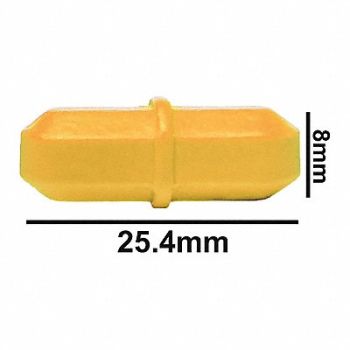 SP SCIENCEWARE STIR BAR PTFE OCTAGON YELLOW 1X5/16, 6TVP2