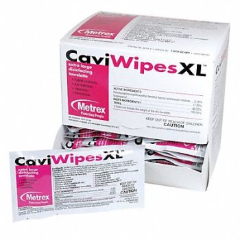 CAVIWIPES Disinfecting Wipes 50 ct Packet, 6TWF9