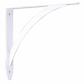 JOHN STERLING 10 IN White Elegante Shelf Bracket, 6UDG9