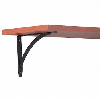 JOHN STERLING Shelf Bracket Black 7-1/4 L x 9-3/4 H, 6UDH0