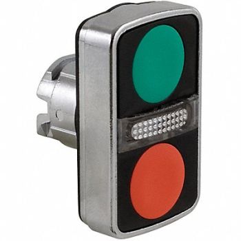 SCHNEIDER ELECTRIC Multi-Head Push Button Illum 22mm Chrome, 6UDN7