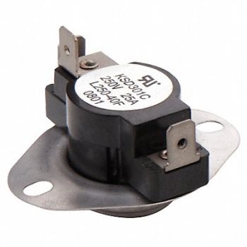 GRAINGER APPROVED Fan and Limit 170-190 Temp Range, 6UED3