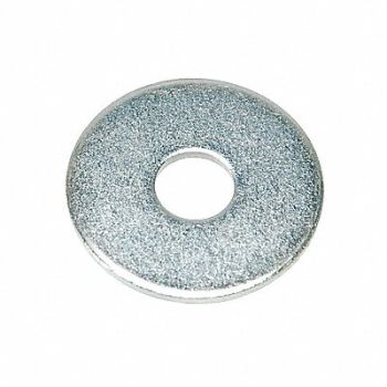 GRAINGER APPROVED FndrWsh Znc Stl #10 3/4x0.08in 100PK, 6ULA2