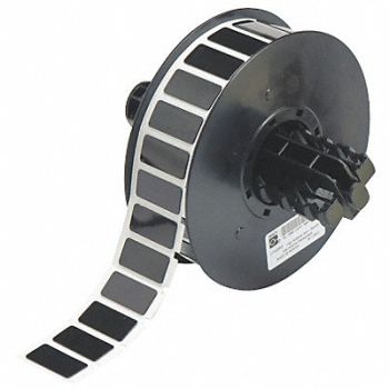 BRADY Raised Profile Label Black 1.060 In., 6UMR8