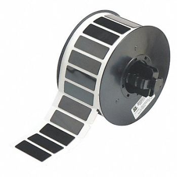 BRADY Raised Profile Label Black 1.770 In., 6UMR9