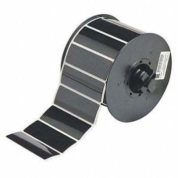 BRADY Raised Profile Label Black 3.000 In., 6UMT2