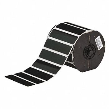 BRADY Raised Profile Label Black 4.000 In., 6UMT4
