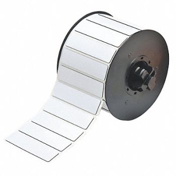 BRADY Raised Profile Label White 3.000 In., 6UMV3
