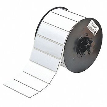 BRADY Raised Profile Label White 3.000 In., 6UMV4