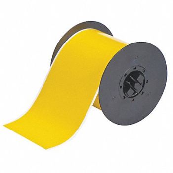 BRADY G8321 Tape Yellow 100 ft L 4 in W, 6XHE9