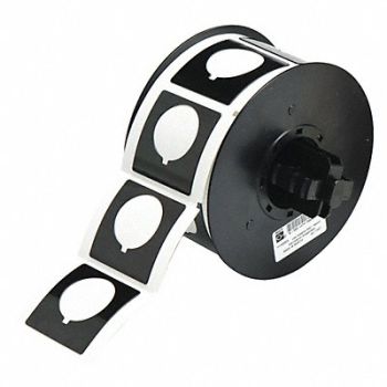BRADY G8795 Raised Profile Label Black 1.800 In., 6UNF0