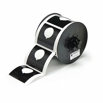 BRADY G8797 Raised Profile Label Black 2.400 In., 6UNF1