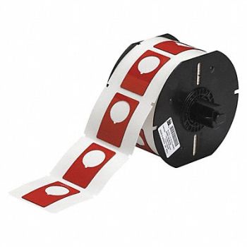 BRADY G8793 Raised Profile Label Red 1.200 In., 6UNF9