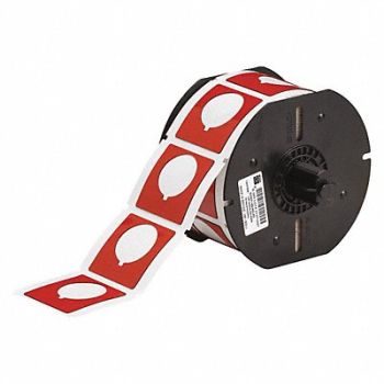 BRADY G8795 Raised Profile Label Red 1.800 In., 6UNG0