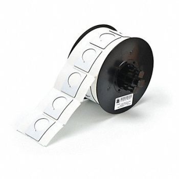 BRADY Raised Profile Label White 200 Labels, 6UNG2