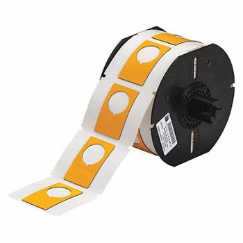 BRADY G8793 Raised Profile Label Yellow 1.200 In., 6UNG9