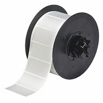 BRADY Label Tape Roll Metallic Silver 1 in W, 6UNL0