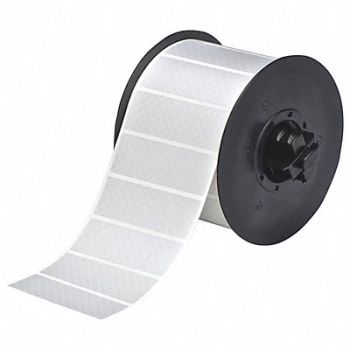 BRADY Label Tape Roll Metallic Silver 1 In.H, 6UNL2