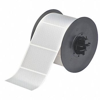 BRADY Label Tape Roll Metallic Silver 3 In.H, 6UNL3