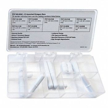 SP SCIENCEWARE SPINBOX STIRRING BAR PTFE ASST PK12, 6UPJ6