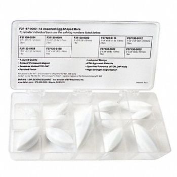 SP SCIENCEWARE SPINBOX STIRRING BAR PTFE ASST PK13, 6UPK1