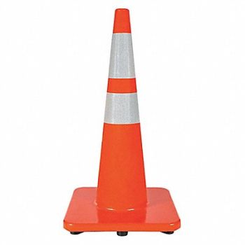 GRAINGER APPROVED Traffic Cone 28 in H Orange, 6VKH1