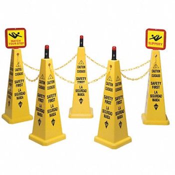 TOUGH GUY Cone Kit 26 x 10 9/10 in English/Spanish, 6VKT0