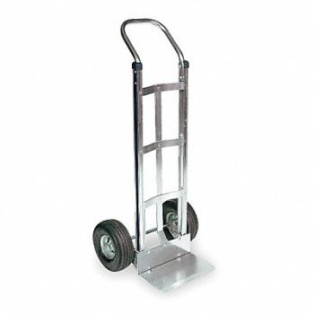 DAYTON Hand Truck 500 lb 48 x21 x19-1/2 Silver, 6W047