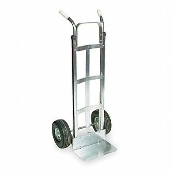 DAYTON Hand Truck 500lb 48 x21 x19-1/2 Silver, 6W048