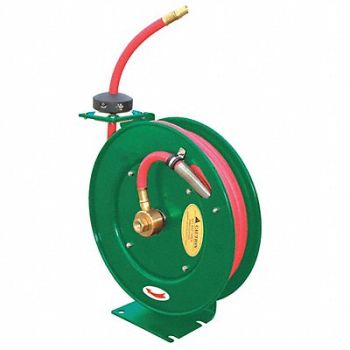 SPEEDAIRE Spring Return Hose Reel 3/8 in ID 35 ft, 6WA70