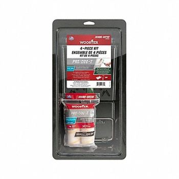 WOOSTER Paint Roller Kit 4 1/2 L 3/8 Nap, 6WB46