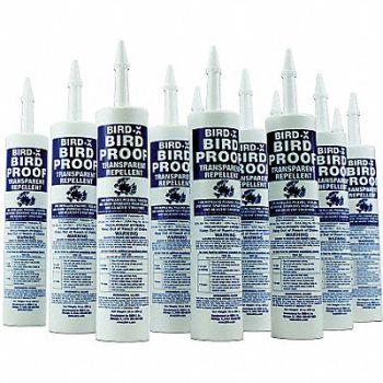 BIRD-X Bird Repellent 10.5 oz Weight PK12, 6WB53