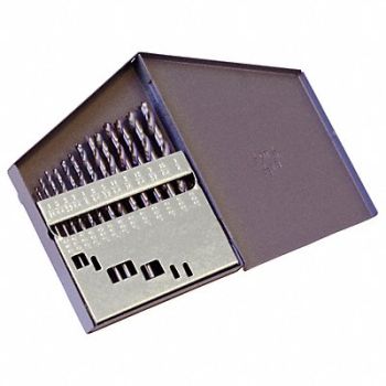 CHICAGO-LATROBE Jobber Drill Set 13 pc HSS, 6WTX0